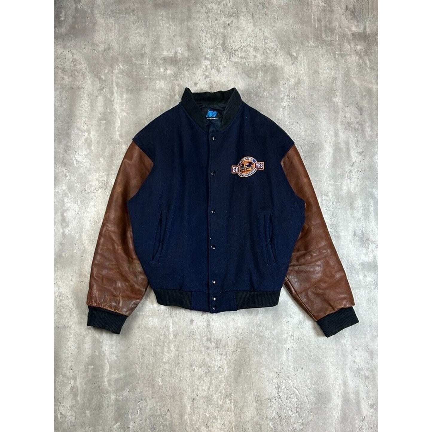 Vintage 90s Ford F-Series Embroidered Bomber Varsity Jacket Size XL