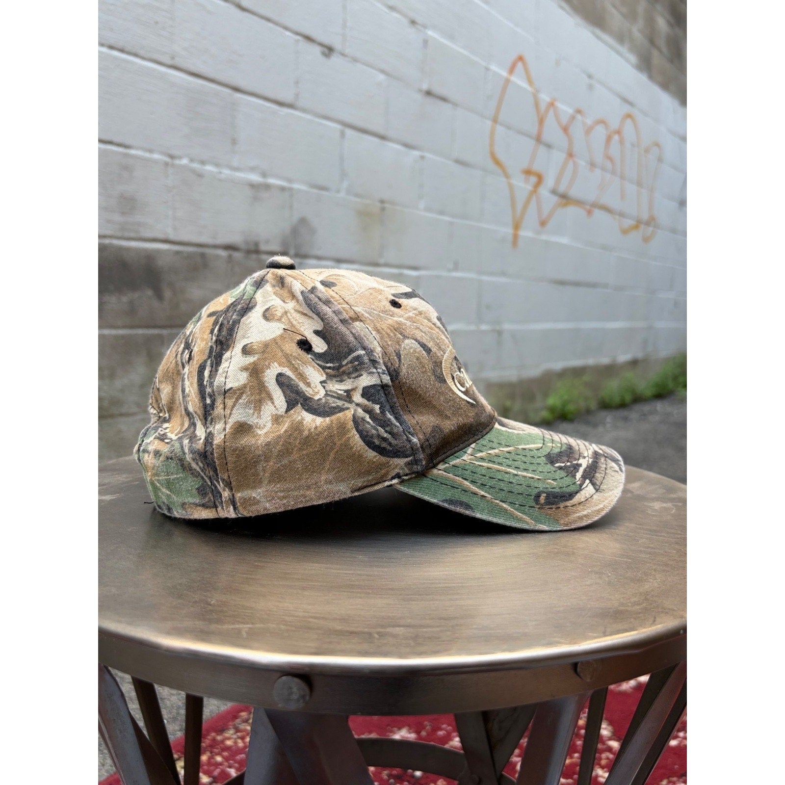 Vintage Carboline Advantage Timber Camo Embroidered Snapback Hat OSFA