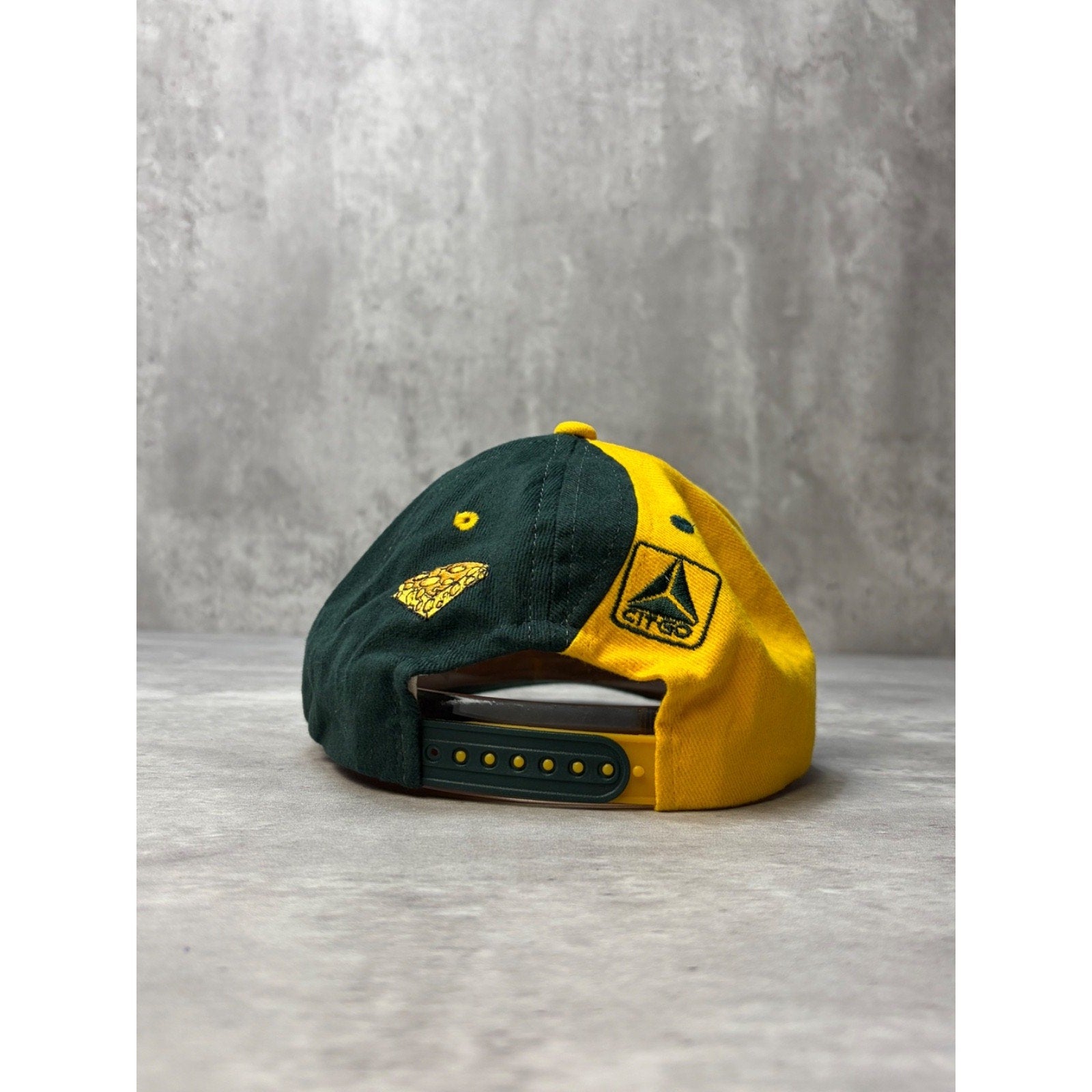 Vintage Green Bay Packers NFL World Champions Split Snapback Hat OSFA