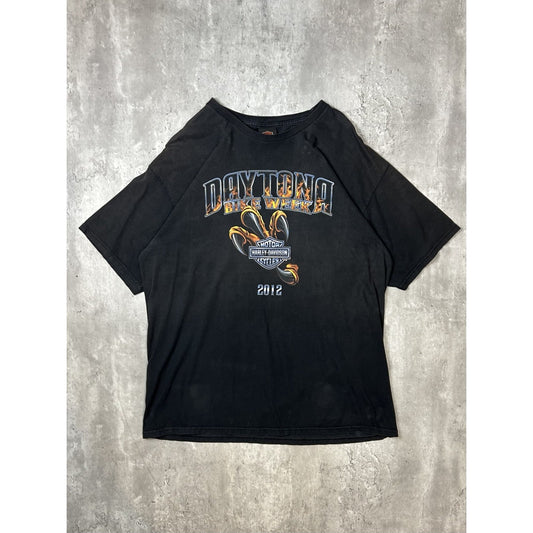 Harley Davidson Motorcycles Daytona BIke Week Graphic T-Shirt Size XL Black
