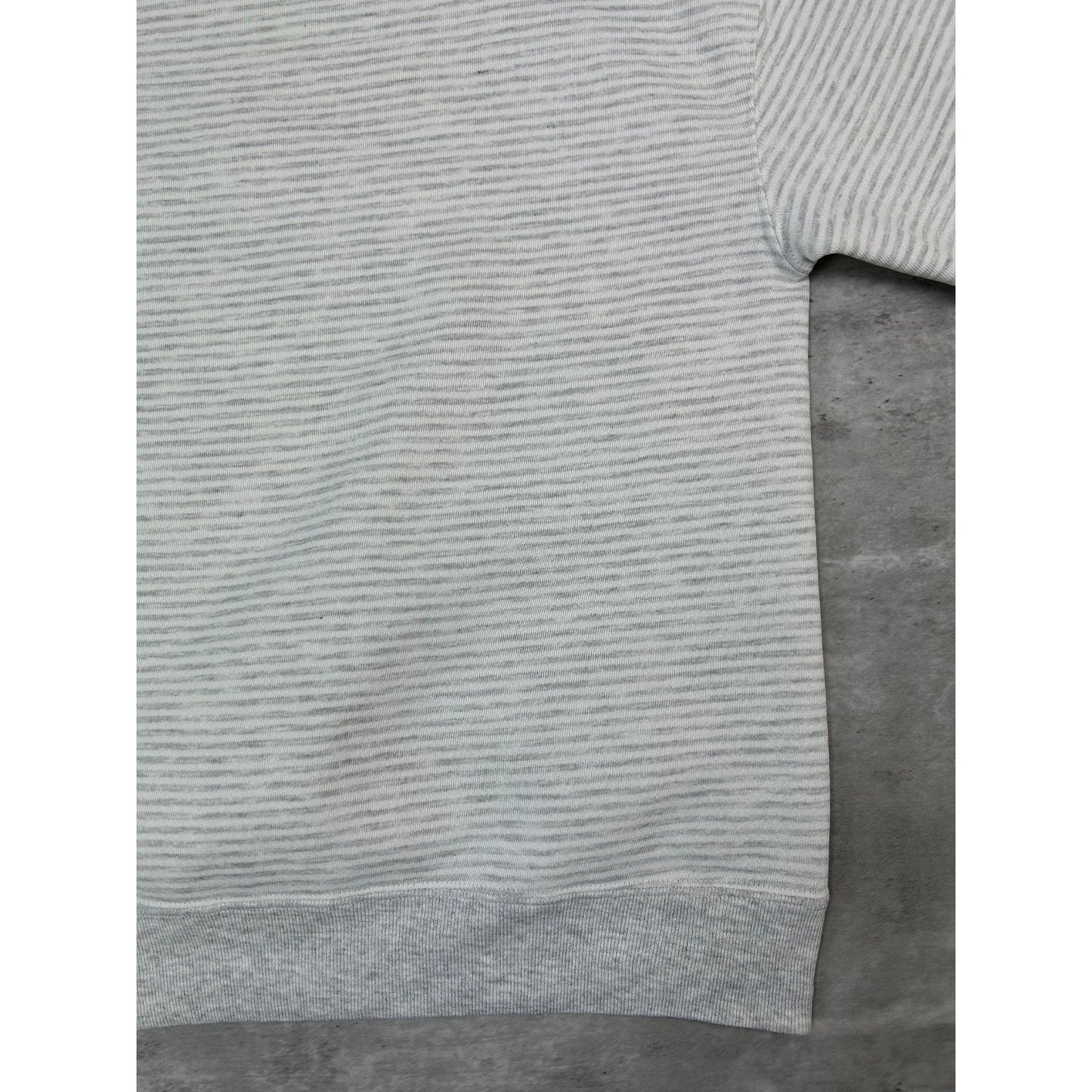 Vintage 90s Honda Embroidered Spellout Striped Crewneck Sweatshirt Size Large