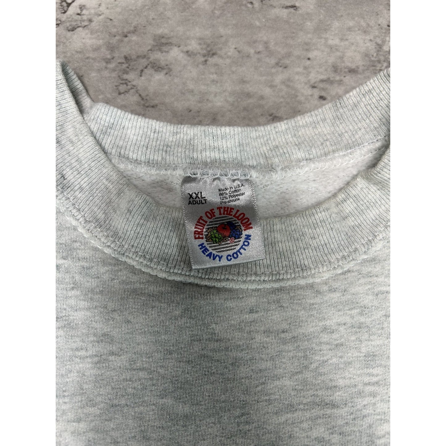 Vintage 90s Duluth East Hound Hockey Spellout Graphic Sweatshirt Size XXL Gray