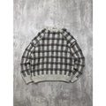 Vintage C.J. Cotton Geometric Pattern Knit Sweater Size XL