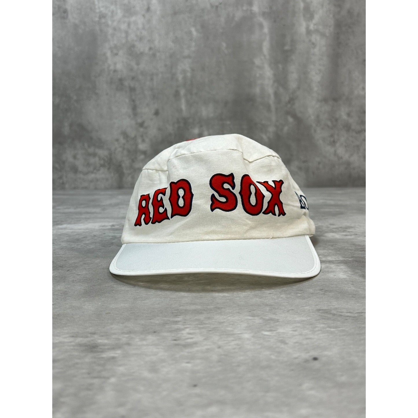Vintage 90s Boston Red Sox MLB Graphic Army Style Baseball Hat OSFA