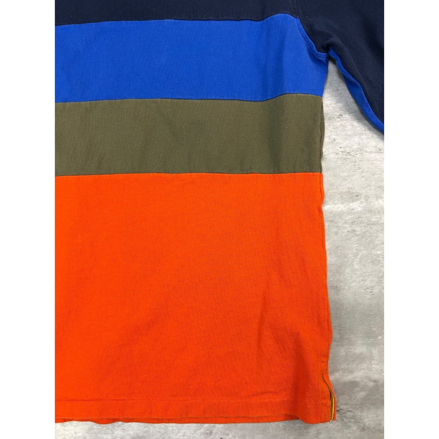 Vintage 90s Polo Country Polo Terrain Spellout 1/4 Button Rugby Shirt Size Large