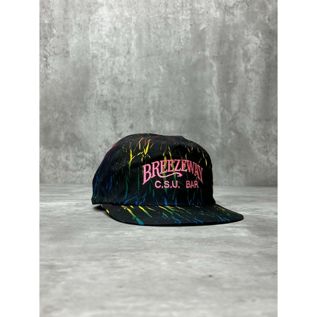 Vintage 90s Breezeway C.S.U Bar Embroidered Spellout Snapback Hat OSFA
