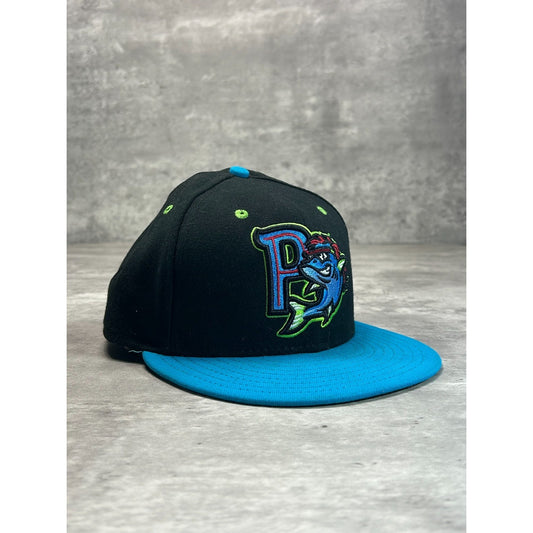 Pensacola Blue Wahoos MiLB Embroidered Logo Baseball Fitted Hat 7 1/2