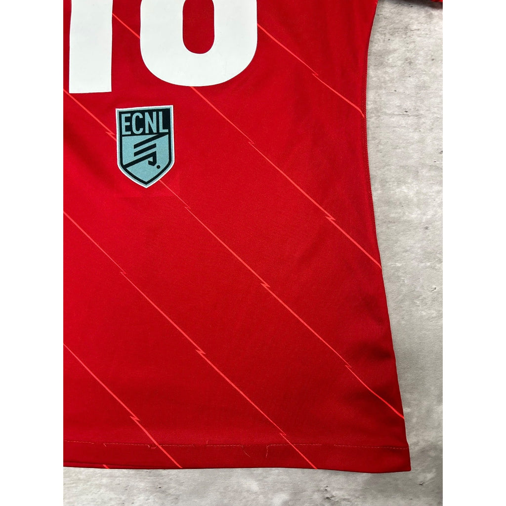 Vintage Womens Liverpool LFC #18 Nike Soccer Jersey Size Medium Red