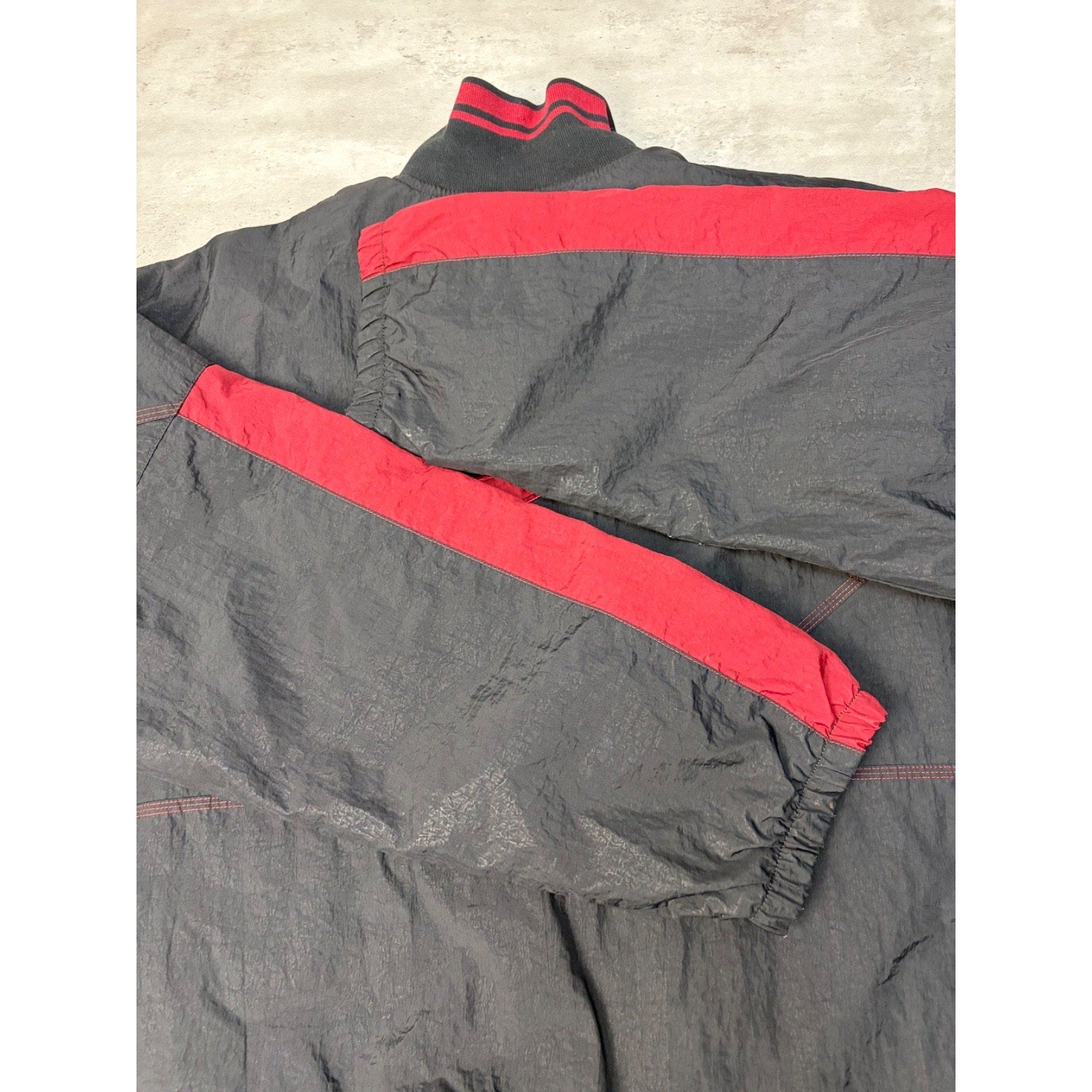 Vintage Nike Embroidered Mini Swoosh 1/2 Zip Windbreaker Jacket Size Large