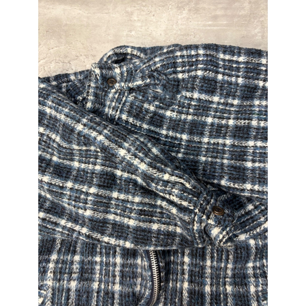 Vintage Earth Ragz Plaid Heavyweight Full Zip Jacket Size Large