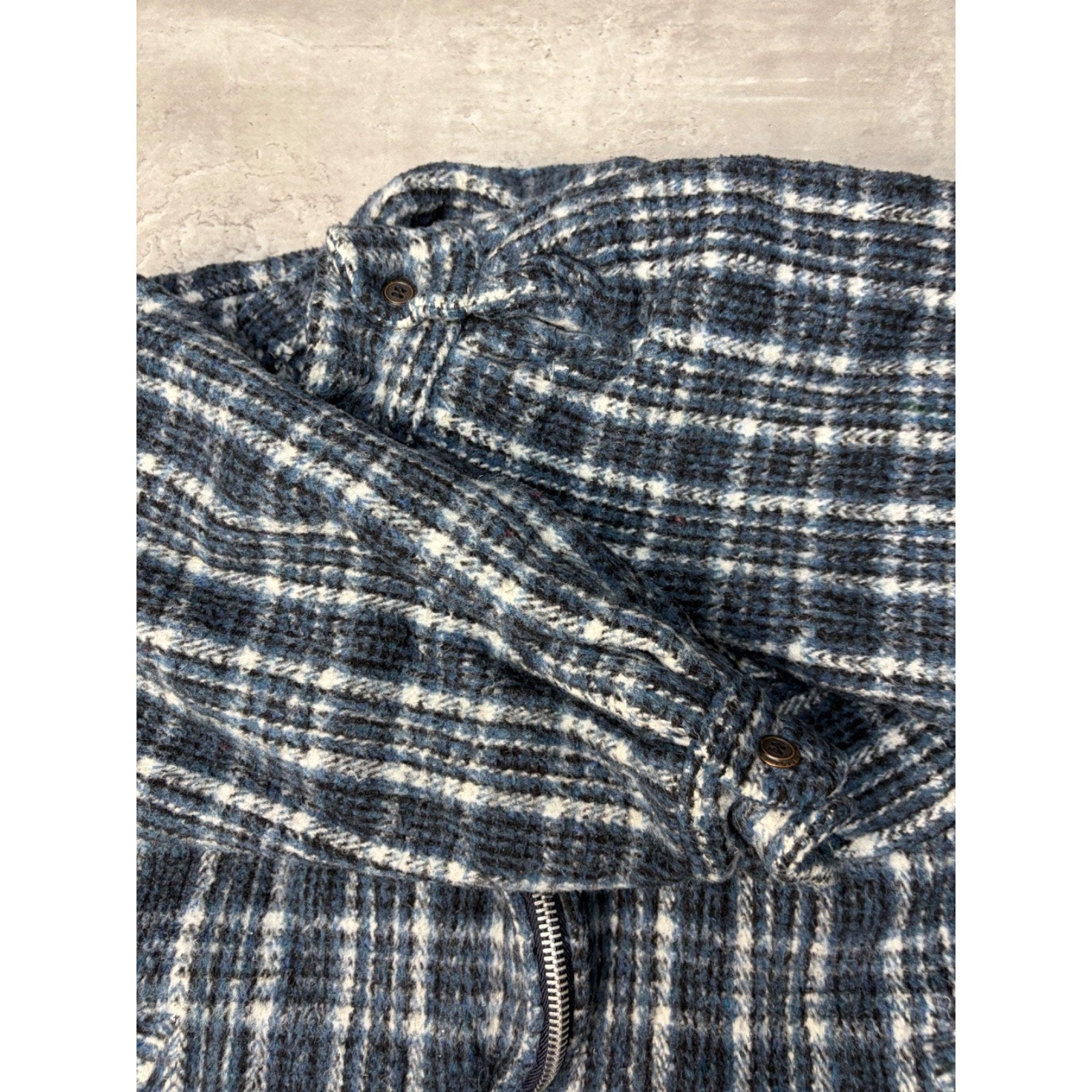 Vintage Earth Ragz Plaid Heavyweight Full Zip Jacket Size Large
