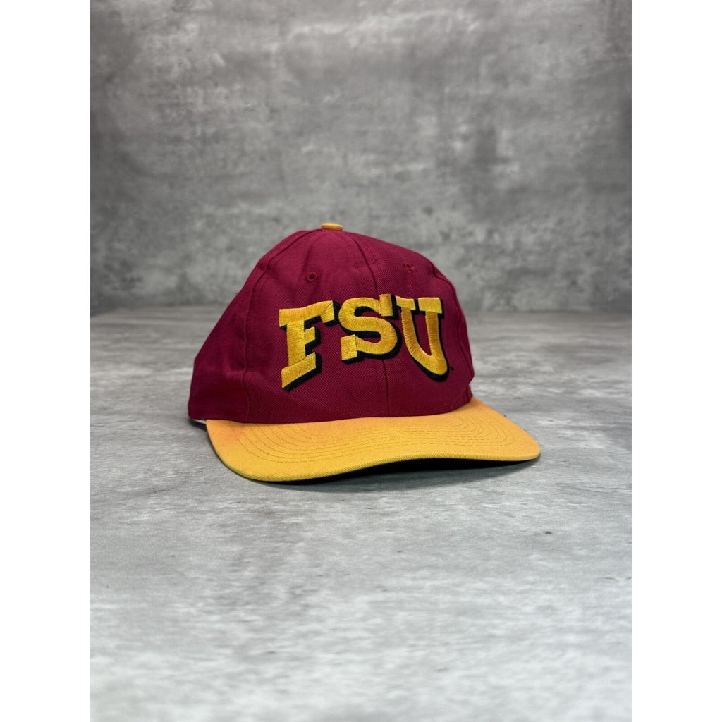 Vintage 90s Florida State Seminoles NCAA Embroidered Logo Snapback Hat OSFA
