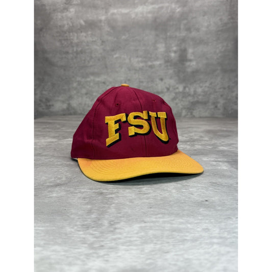 Vintage 90s Florida State Seminoles NCAA Embroidered Logo Snapback Hat OSFA