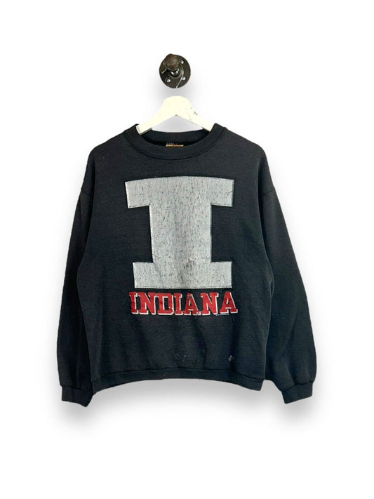 Vintage 80s/90s Indiana Hoosiers NCAA Collegiate Graphic Sweatshirt Size Medium