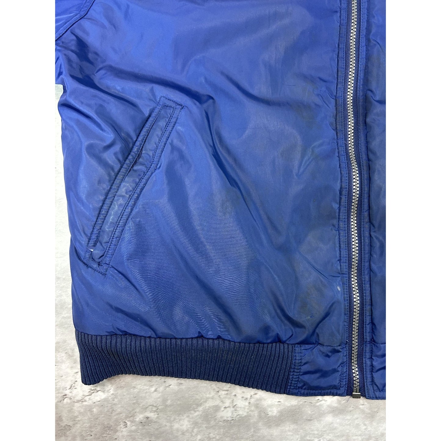 Vintage 90s Adidas Embroidered Trefoil Reversible Full Zip Hooded Jacket Size L