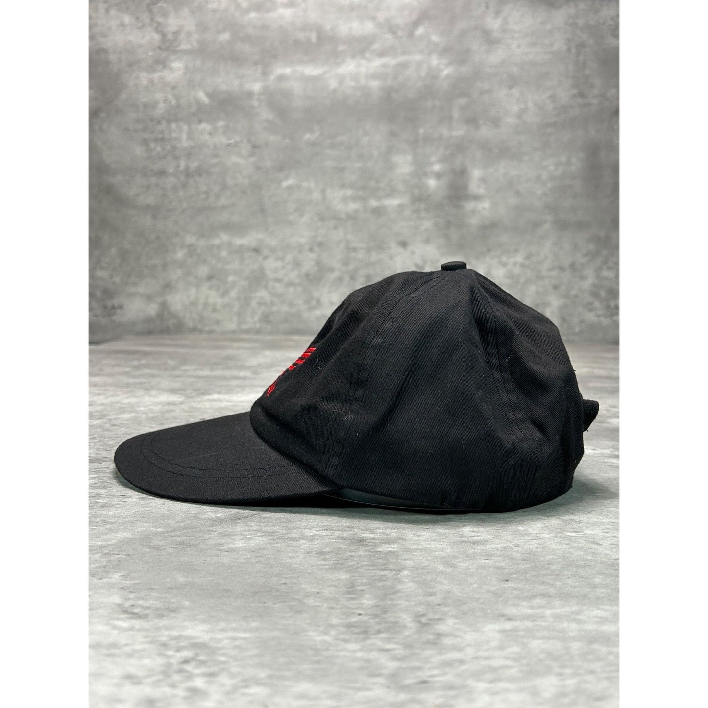 Vintage Honda HRC Embroidered Spellout Racing Strapback Hat OSFA Black
