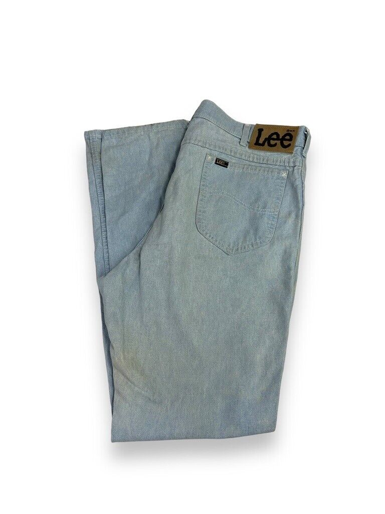 Vintage 60s/70s Lee Light Wash Denim Pants Size 36