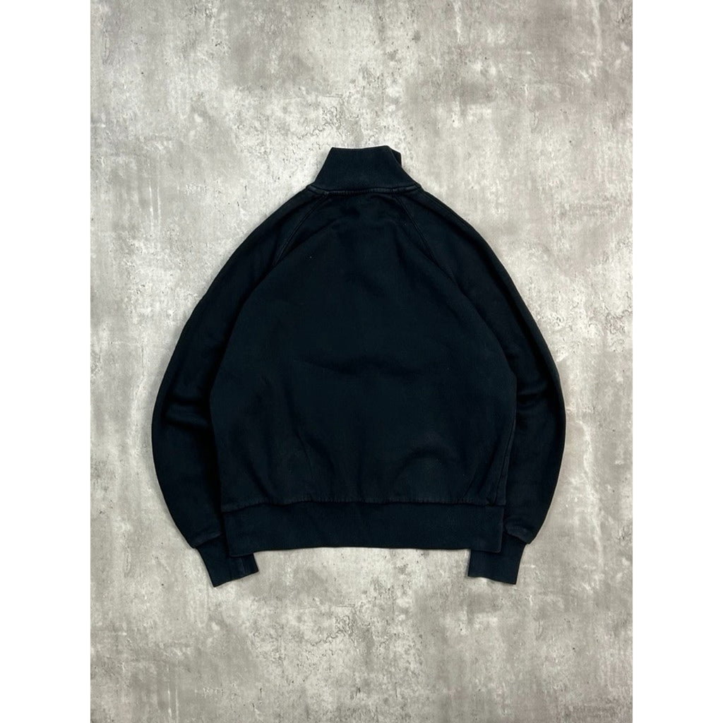Vintage 2000s Nike Embroidered Mini Swoosh 1/4 Zip Crewneck Sweatshirt YOUTH XL