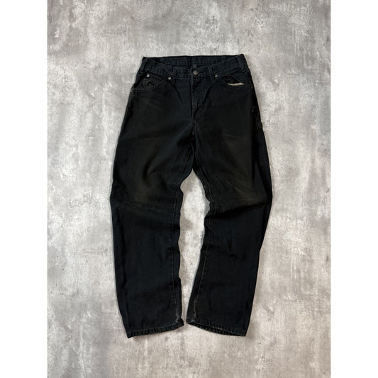 Vintage Dickies Canvas Workwear Carpenter Pants Size 32 Black