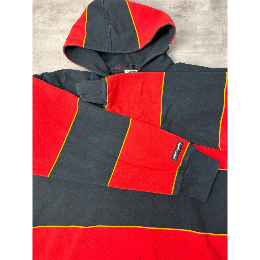 Vintage 90s University Of Guelph Embroidered Crest Hooded Sweatshirt Size Large