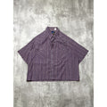 Vintage Rock Canyon Pearl Snap Striped Cropped Button Up Shirt Size XL