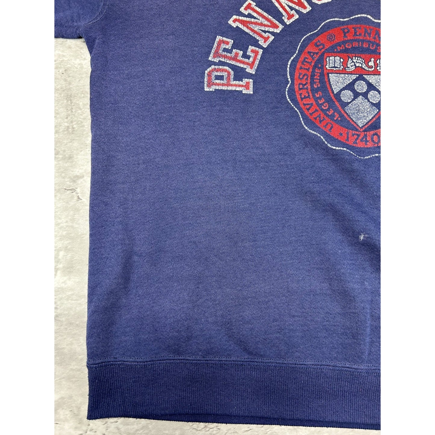 Vintage 90s Pennsylvania University NCAA Collegiate Crest Sweatshirt Size Large