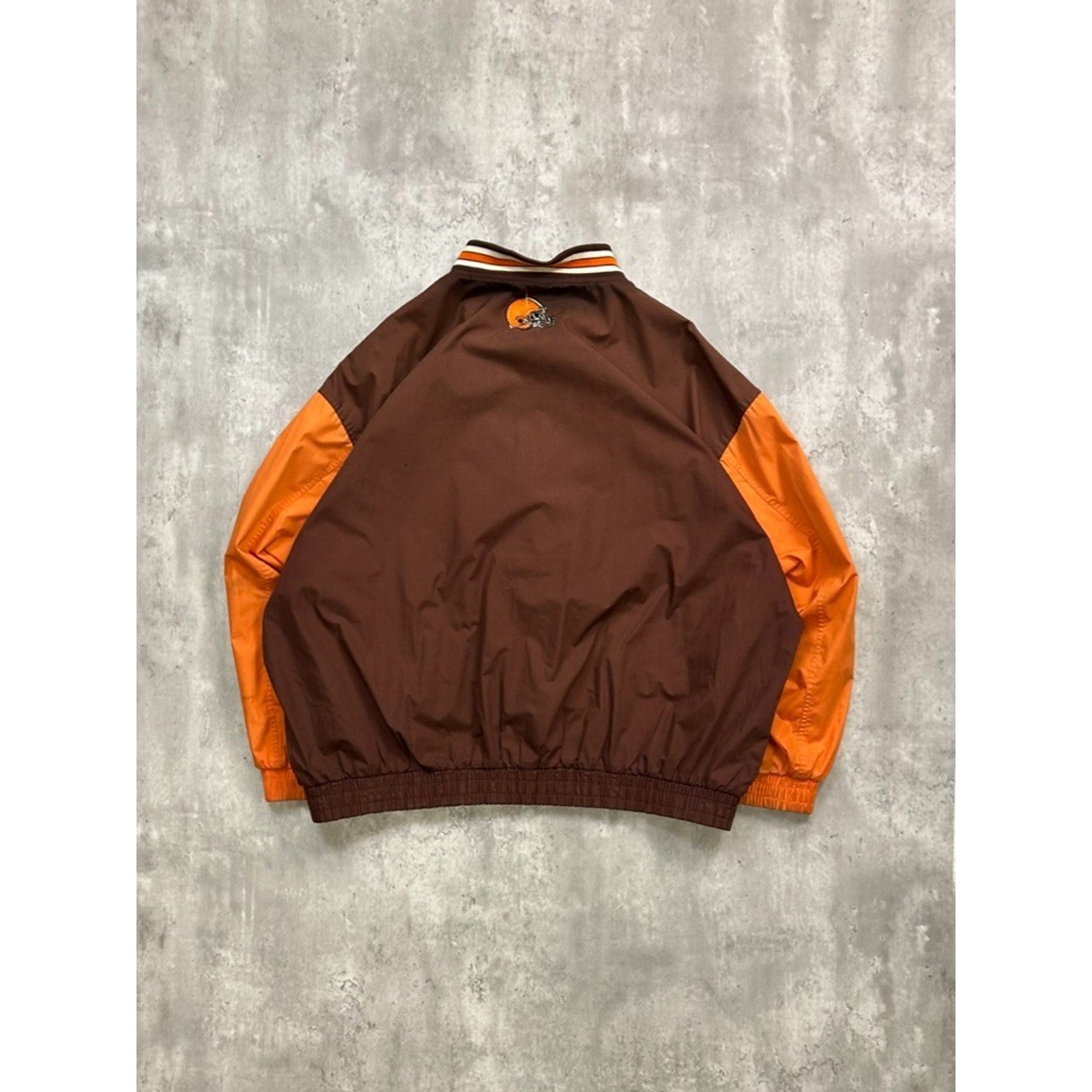 Vintage 90s Cleveland Browns NFL Embroidered Football Bomber Jacket Size 2XL