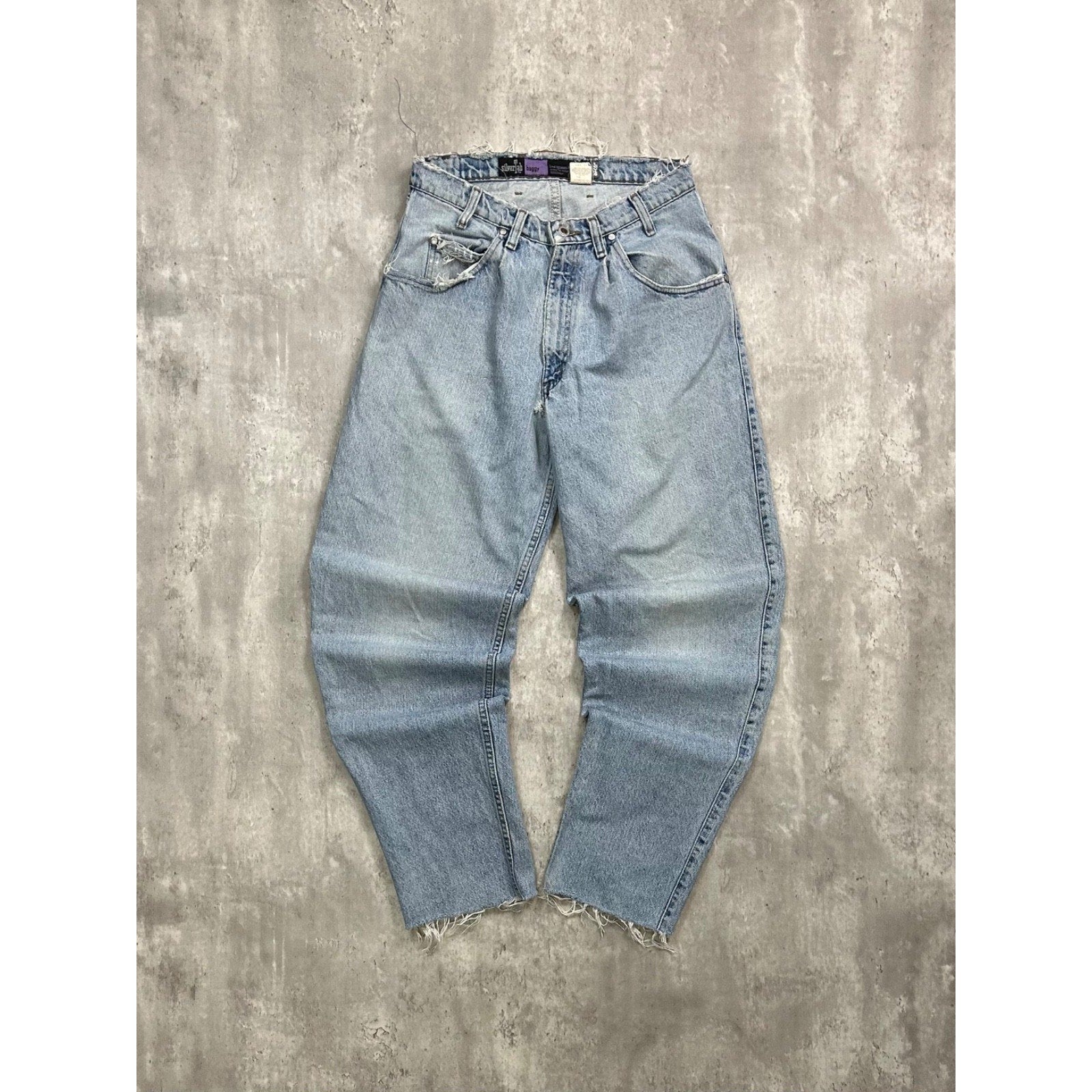 Vintage Levi's Silvertab Light Wash Denim Baggy Fit Pants Size 30