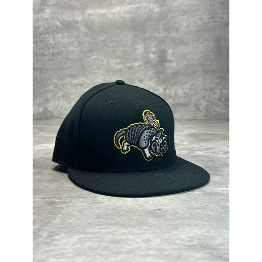 Round Rock Armadillos MiLB Embroidered Logo Baseball Fitted Hat 7 3/8