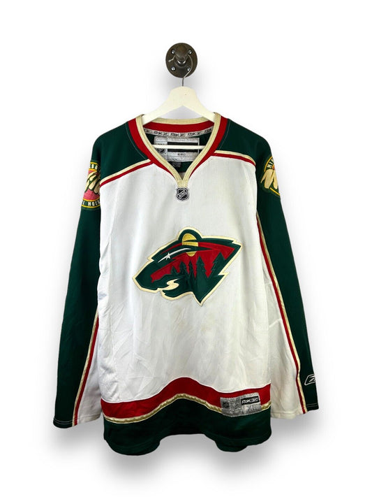 Vintage Minnesota Wild Stitched Reebok NHL Hockey Jersey Size XL White