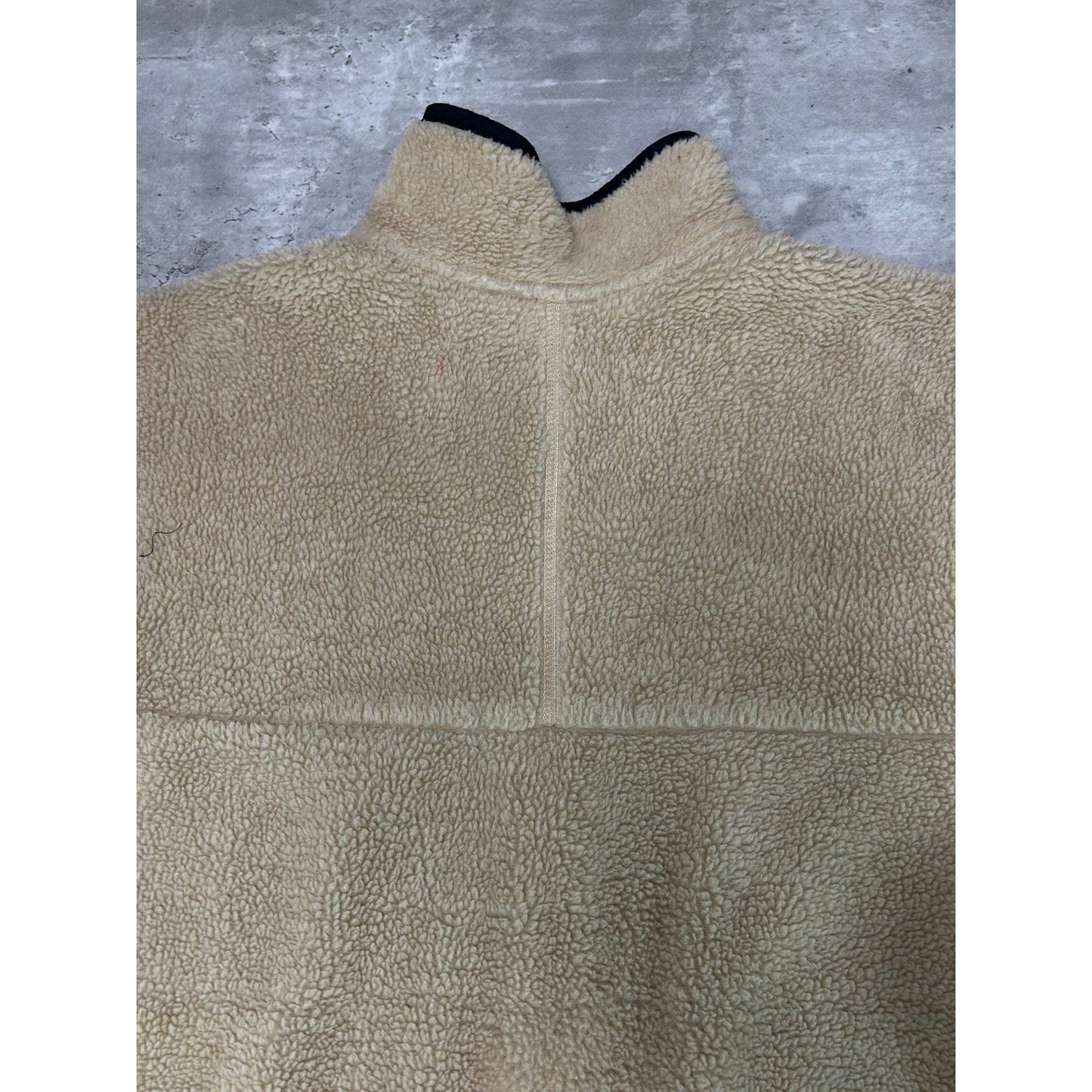 Vintage 90s Patagonia Oatmeal Deepile Full Zip Fleece Sweatshirt Size 2XL