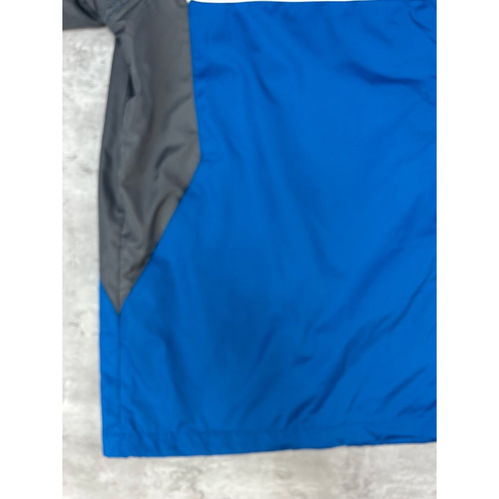 Vintage Detroit Lions NFL Embroidered Full Zip Nylon Windbreaker Jacket Size XL