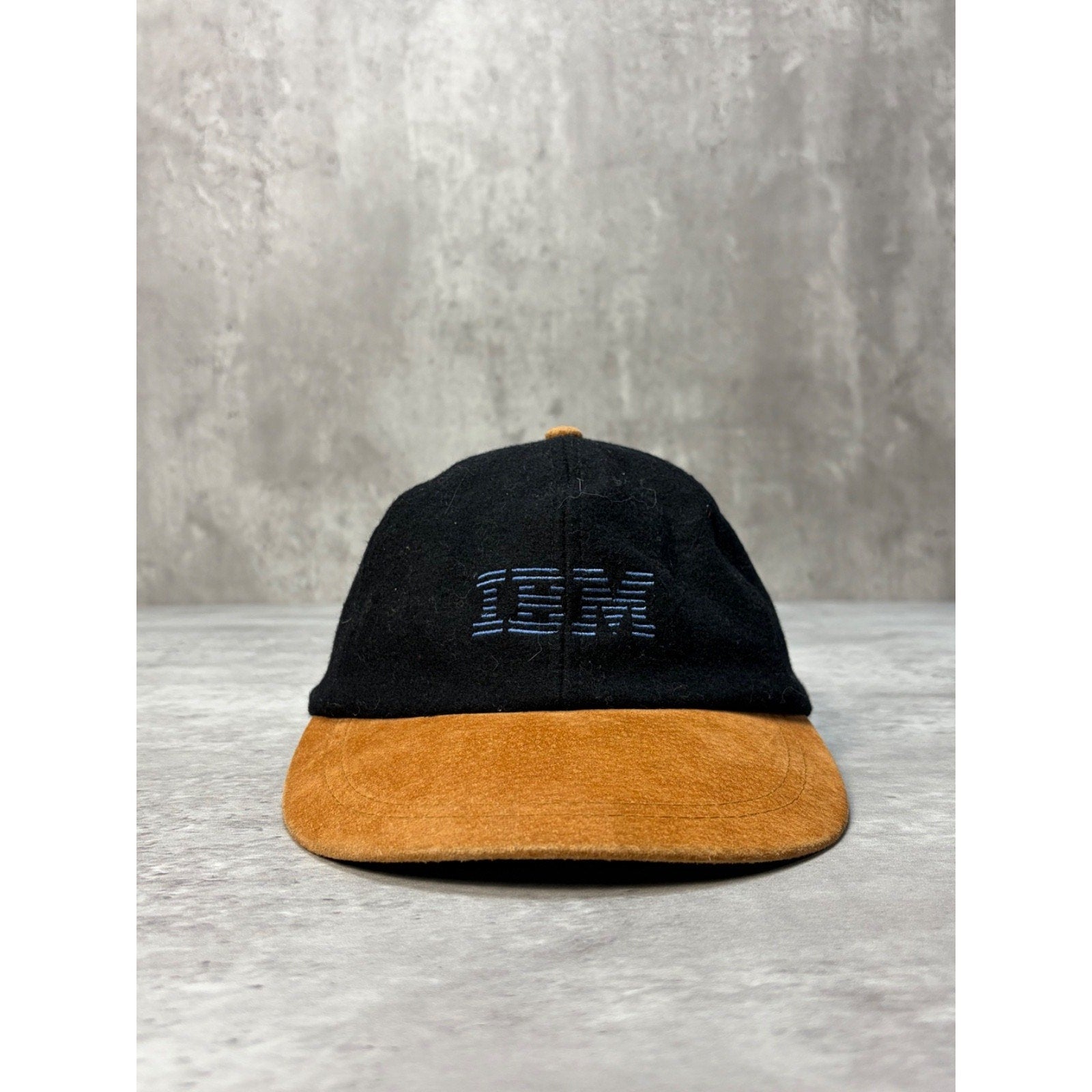 Vintage IBM Computers Embroidered Logo Two Tone Strapback Hat OSFA