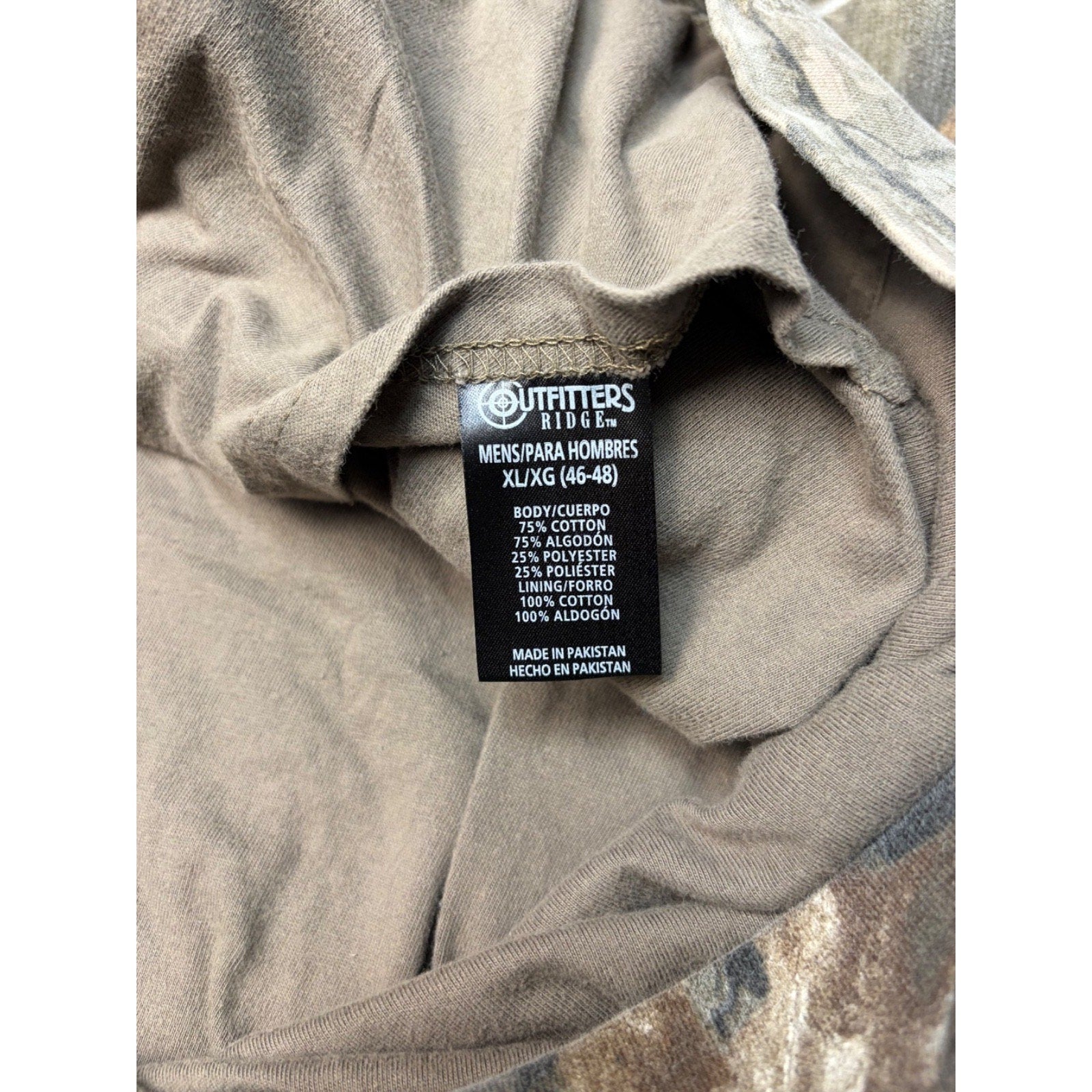 Vintage Outfitters Ridge Realtree Hardwoods Reversible Hooded Sweatshirt Size XL