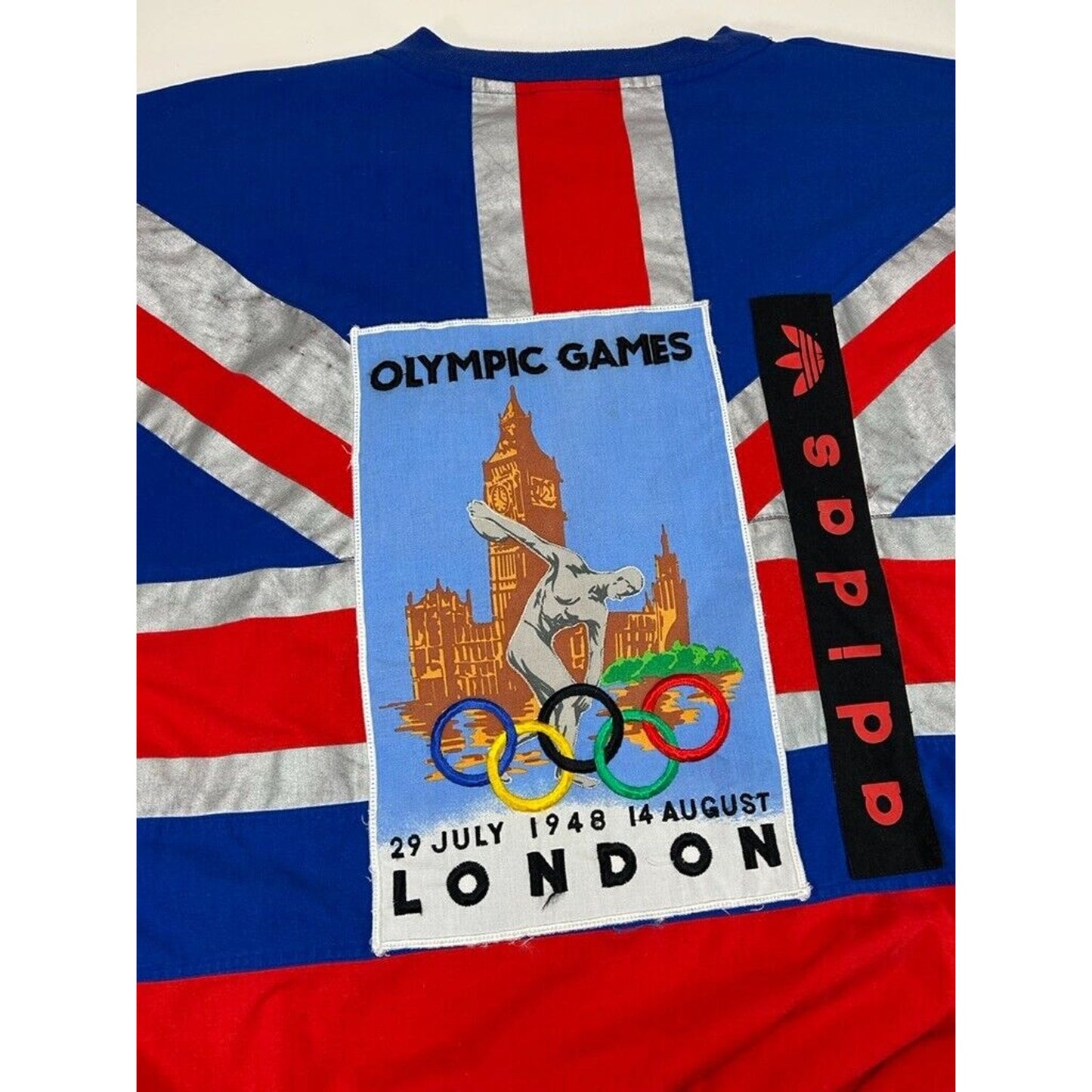 Vintage 80s Adidas London Olympic Games 1908 Sweatshirt Size XL