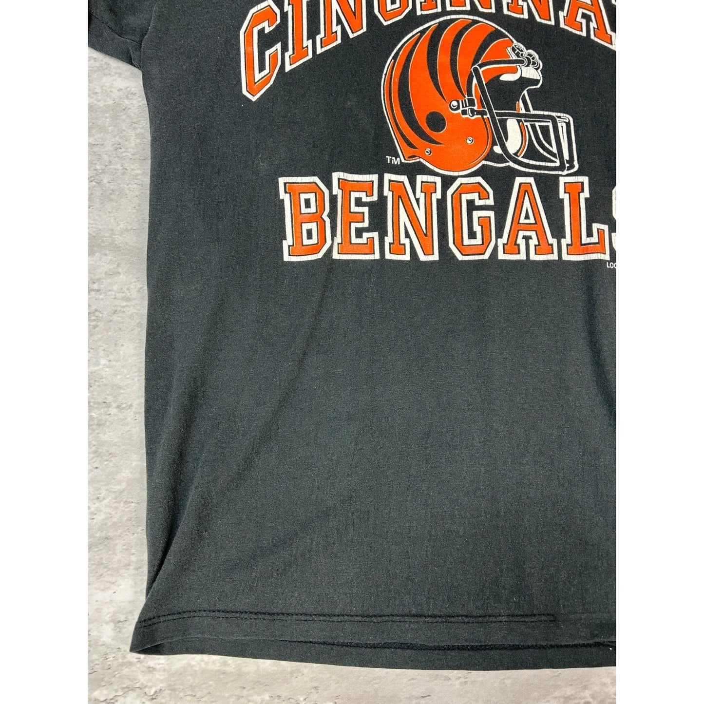 Vintage 90s Cincinnati Bengals NFL Logo 7 Football Jersey Size Large Black