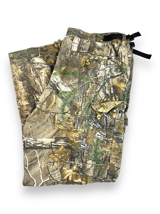 Bush Master Real Tree Xtra Camo Rip Stop Cargo Hunting Adjustable Pants Size 41W