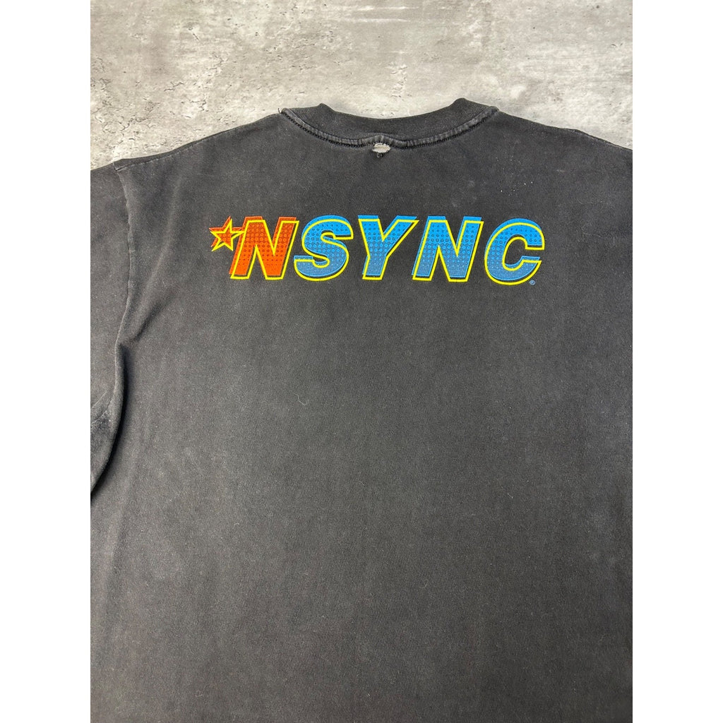Vintage 1999 Nsync Band Member Graphic Pop Music T-Shirt Size Large