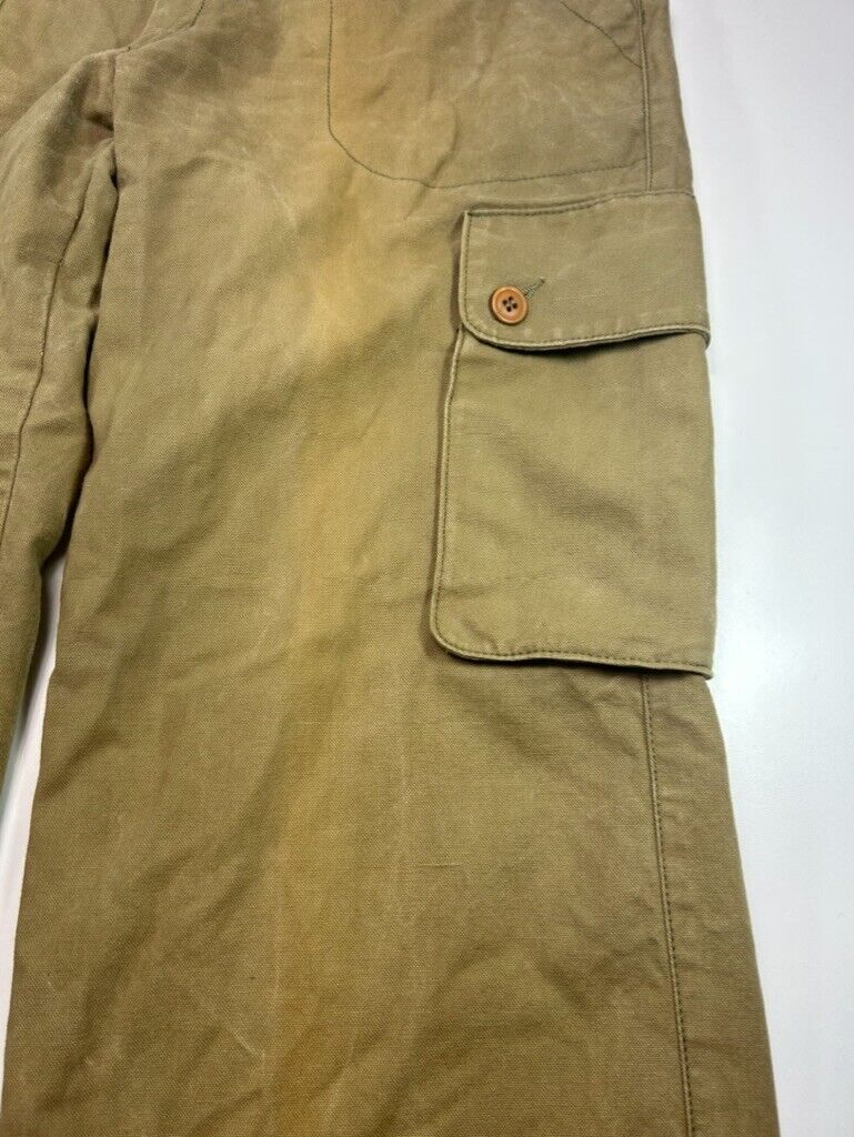 Vintage 80s/90s Chaps Ralph Lauren Straight Fit Cargo Pants Size 34 Beige