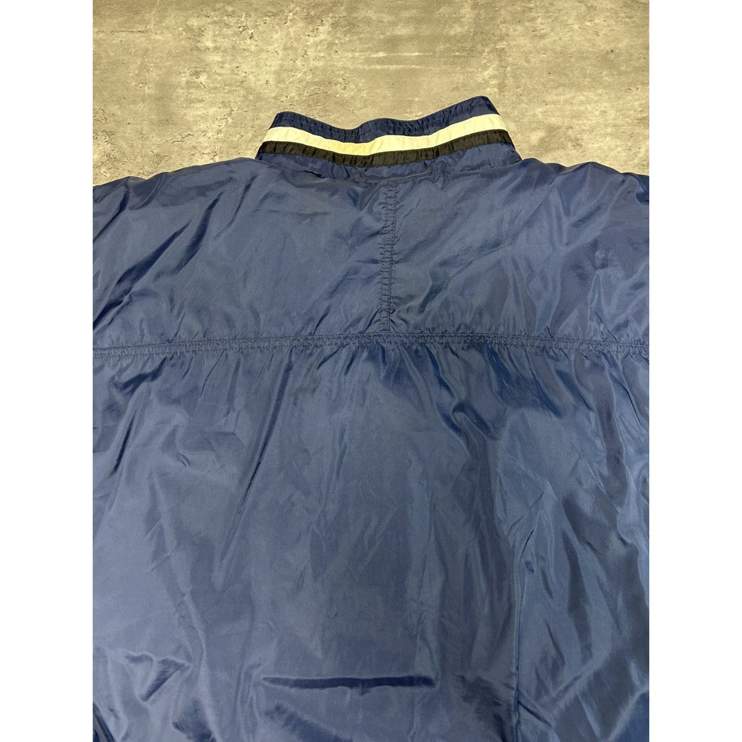 Vintage 90s Adidas Embroidered Spellout Nylon Windbreaker Jacket Size Large