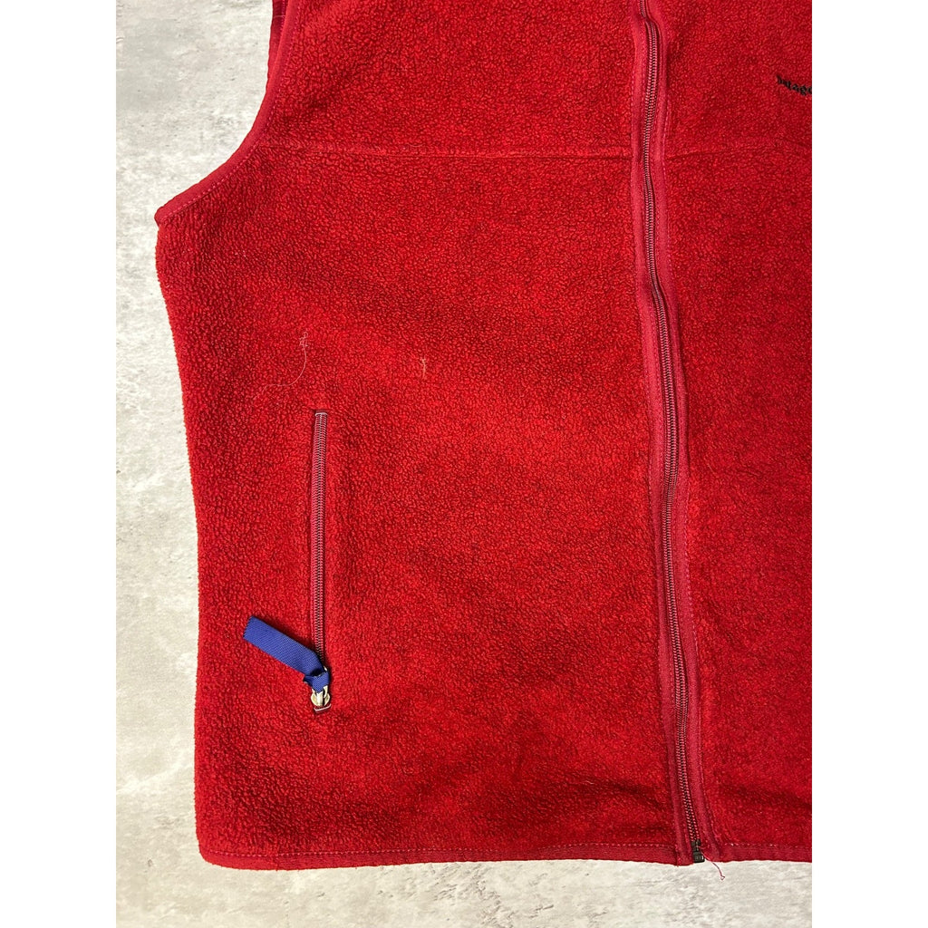 Vintage 90s Patagonia Synchilla Full Zip Fleece Vest Sweatshirt Size XL