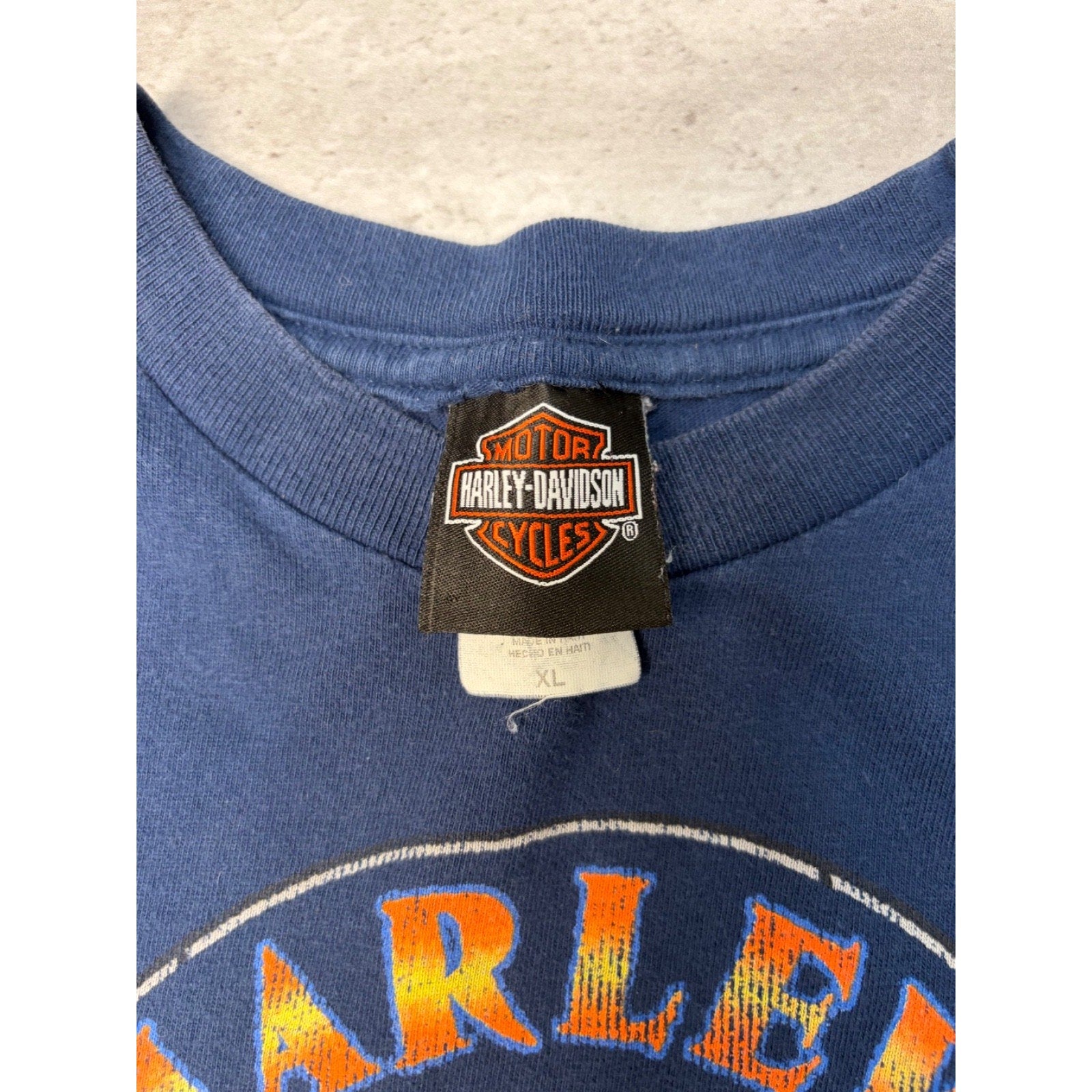Vintage 2007 Harley Davidson Emblem Graphic Spellout T-Shirt Size XL