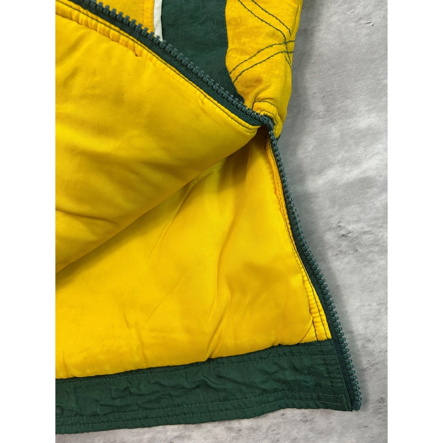 Vintage 90s Green Bay Packers NFL 1/2 Zip Pullover Starter Jacket Size XL