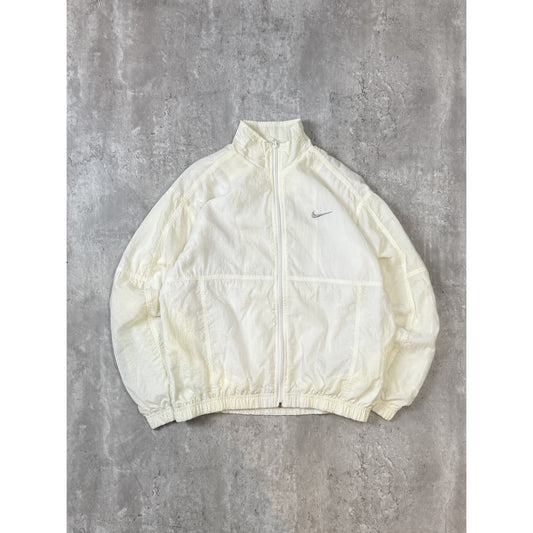 Vintage 90s Nike Embroidered Swoosh Nylon Full Zip Windbreaker Jacket YOUTH S
