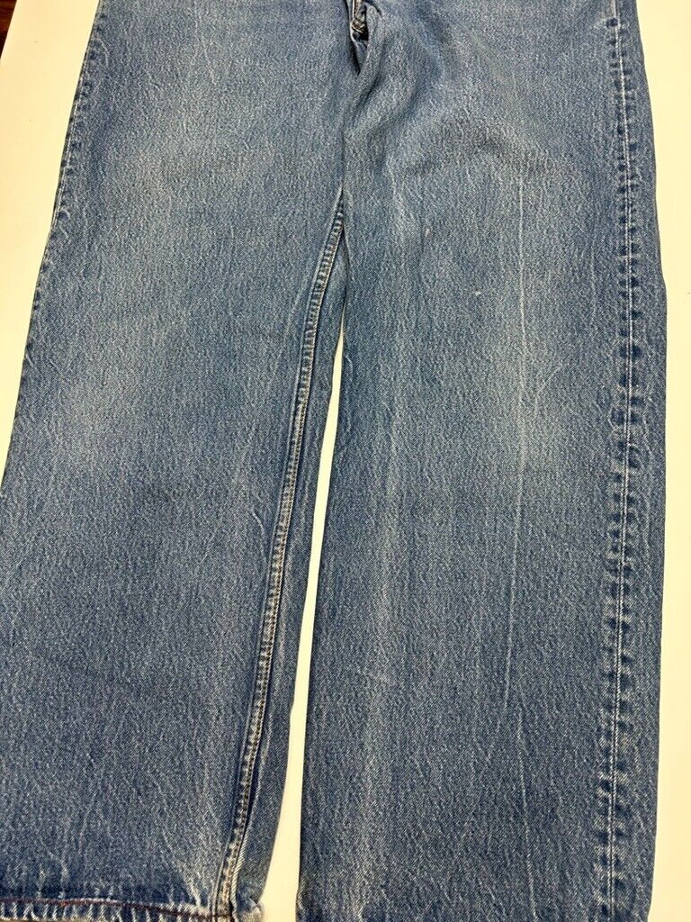 Vintage 90s Levis XX 501 Red Tab Medium Wash Denim Button Fly Pants Size 38