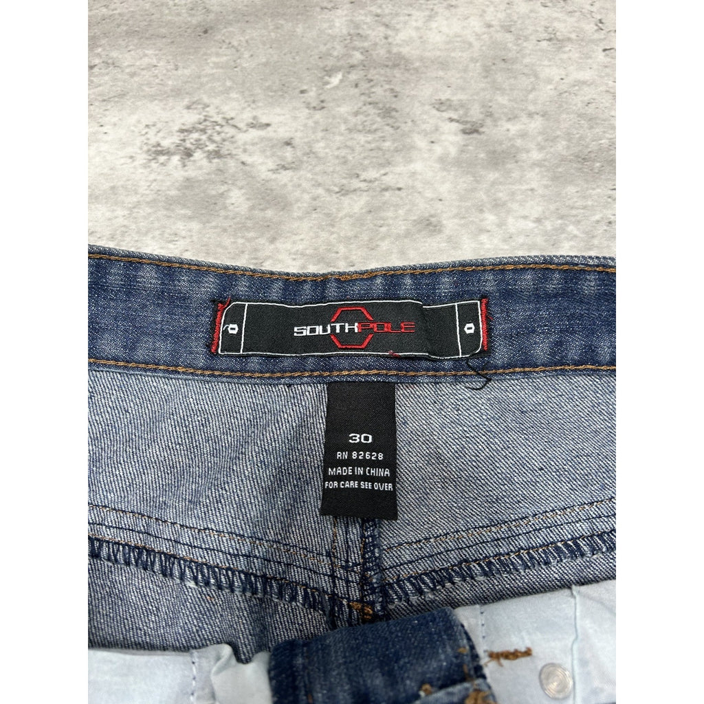 Vintage Y2K Southpole Dark Wash Denim Pants Size 30 Blue