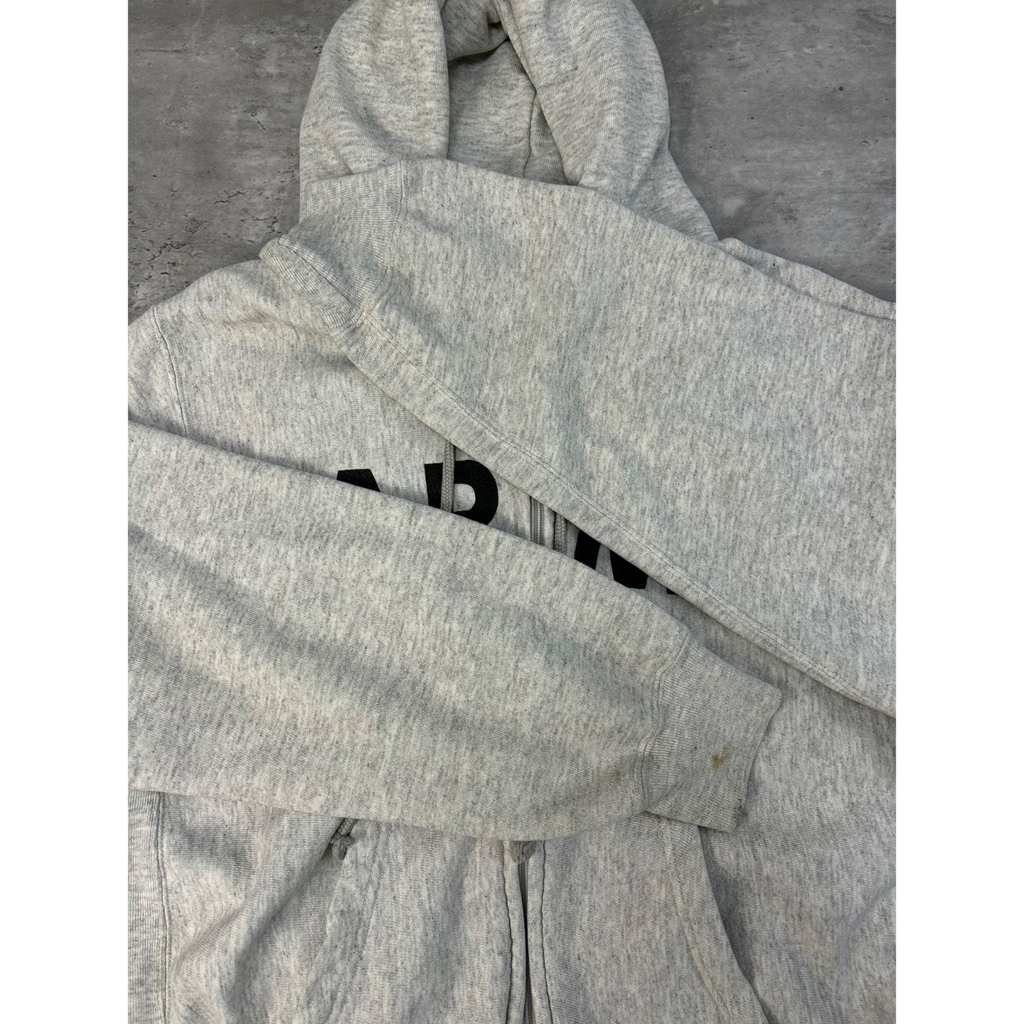 Vintage 90s US Army Training Spellout Full Zip Hooded Sweatshirt Size Medium