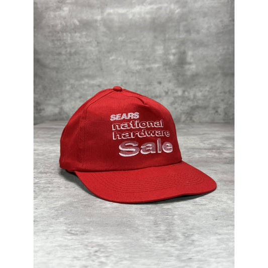 Vintage 80s/90s Sears NAtionwide Hardware Sale Snapback Hat OSFA