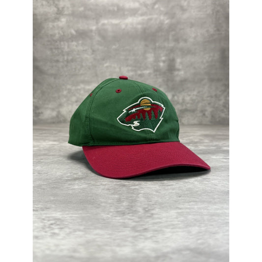 Vintage Minnesota Wild NHL Embroidered Logo Hockey Snapback Hat OSFA