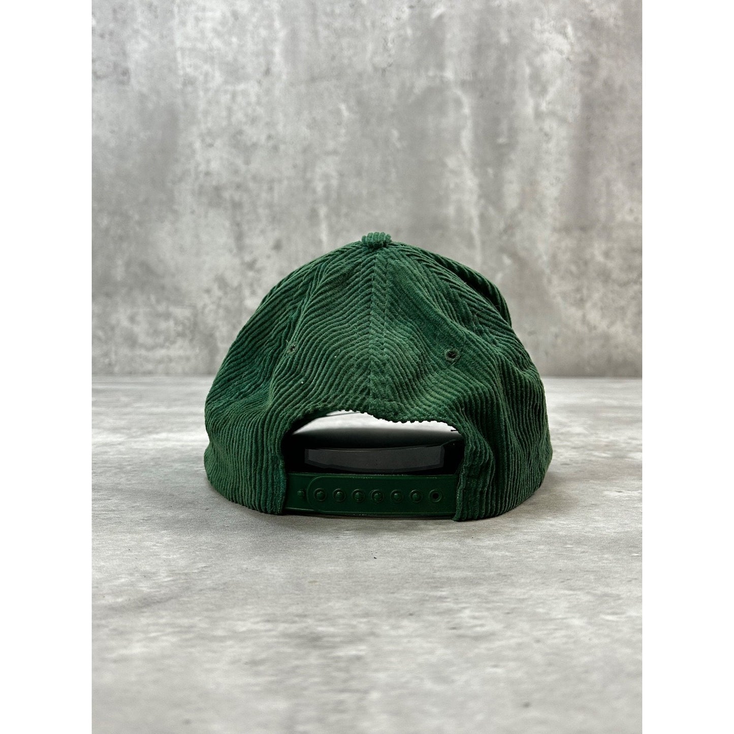 VTG 90s Green Bay Packers NFL Embroidered Spellout Corduroy Snapback Hat OSFA